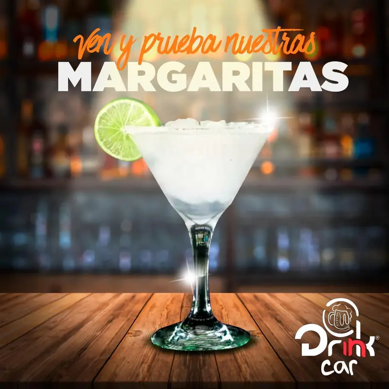 Margarita escarchada con limón de Drink In Car