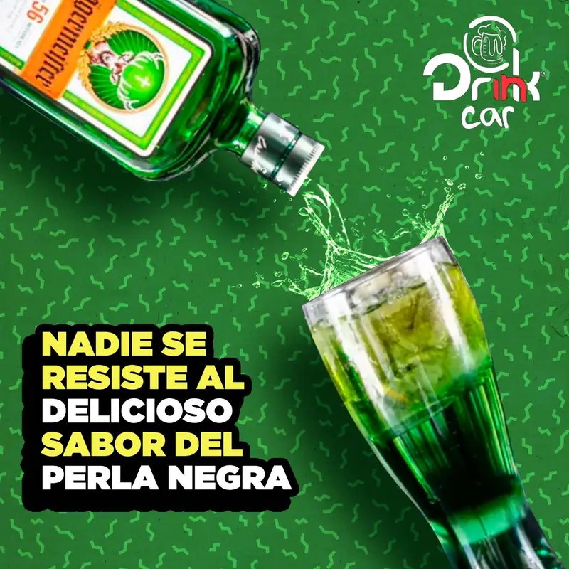 Cóctel Perla Negra de Drink In Car