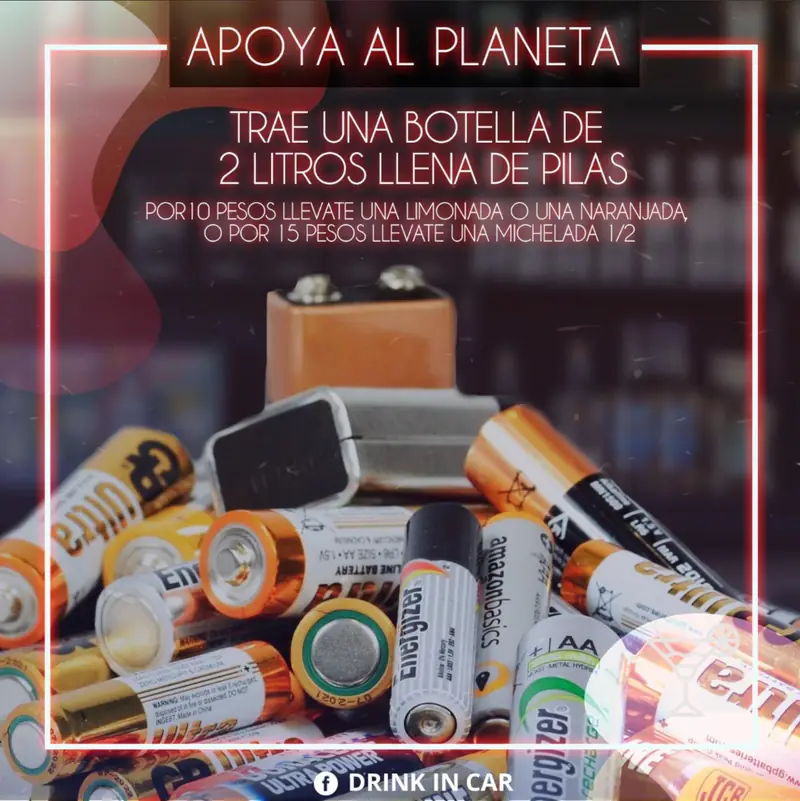 Campaña de recolección de pilas de Drink In Car